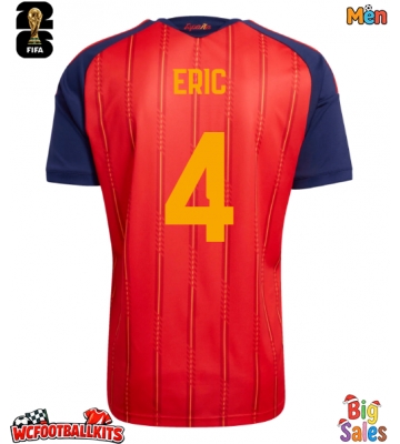 Spain Eric Garcia #4 Replica Home Stadium Shirt World Cup 2026 Short Sleeve